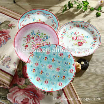 Elegant Fine New Bone China 8 Inch Pie Plate of Mary Garden